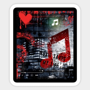 Grunge Music Sticker